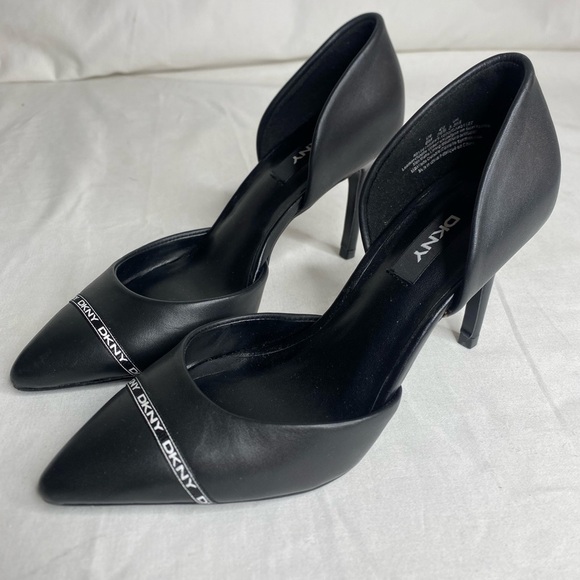 DKNY Rosetta Dorsay Black Pump New 6M - Picture 6 of 9